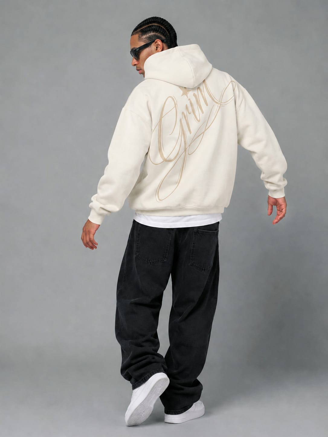 Hoodie Blanco Grim
